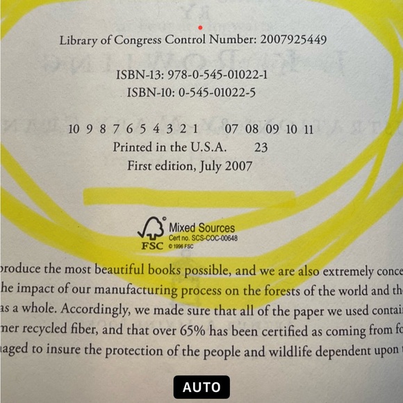 FIRST EDITION BOOK 7 Harry Potter series, The Deathly Hallows WITH RARE ERRORS - Picture 11 of 13